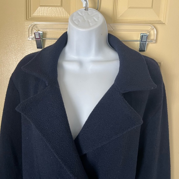 Liz Claiborne Elegant Dark Blue Pea Coat - Picture 3 of 6